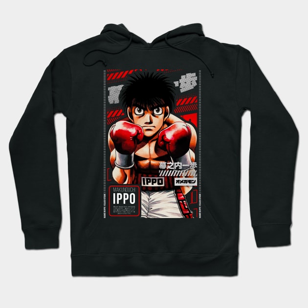 IPPO  | HAJIME NO IPPO | ANIME STARS | Hoodie by Black Kitsune Argentina